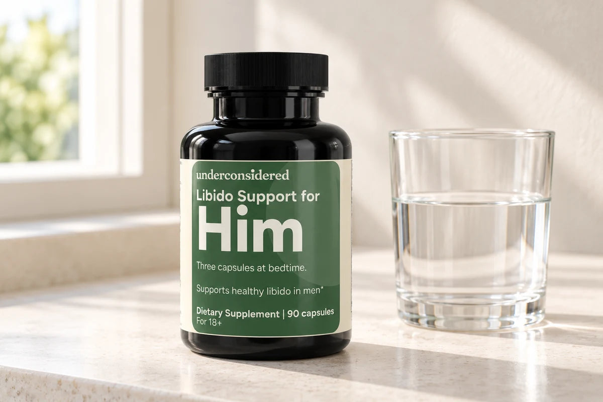 Libido Support for Him in a quiet daily-routine photograph
