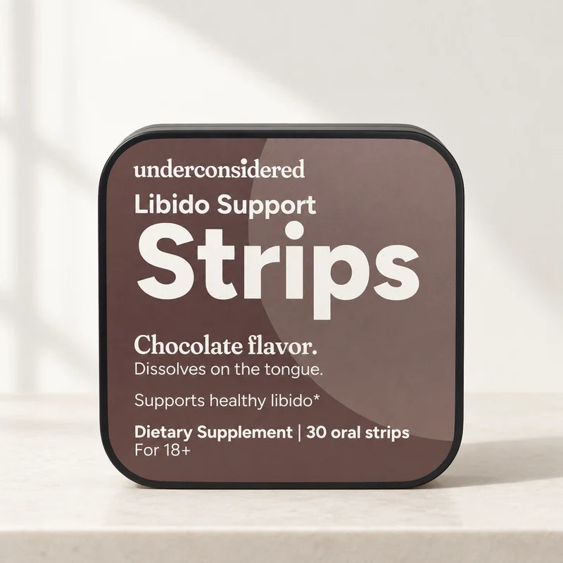 Libido Support Strips in a daylit product portrait