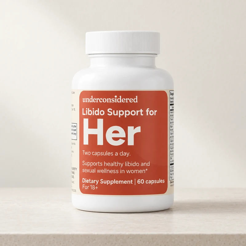 Libido Support for Her in a daylit product photograph